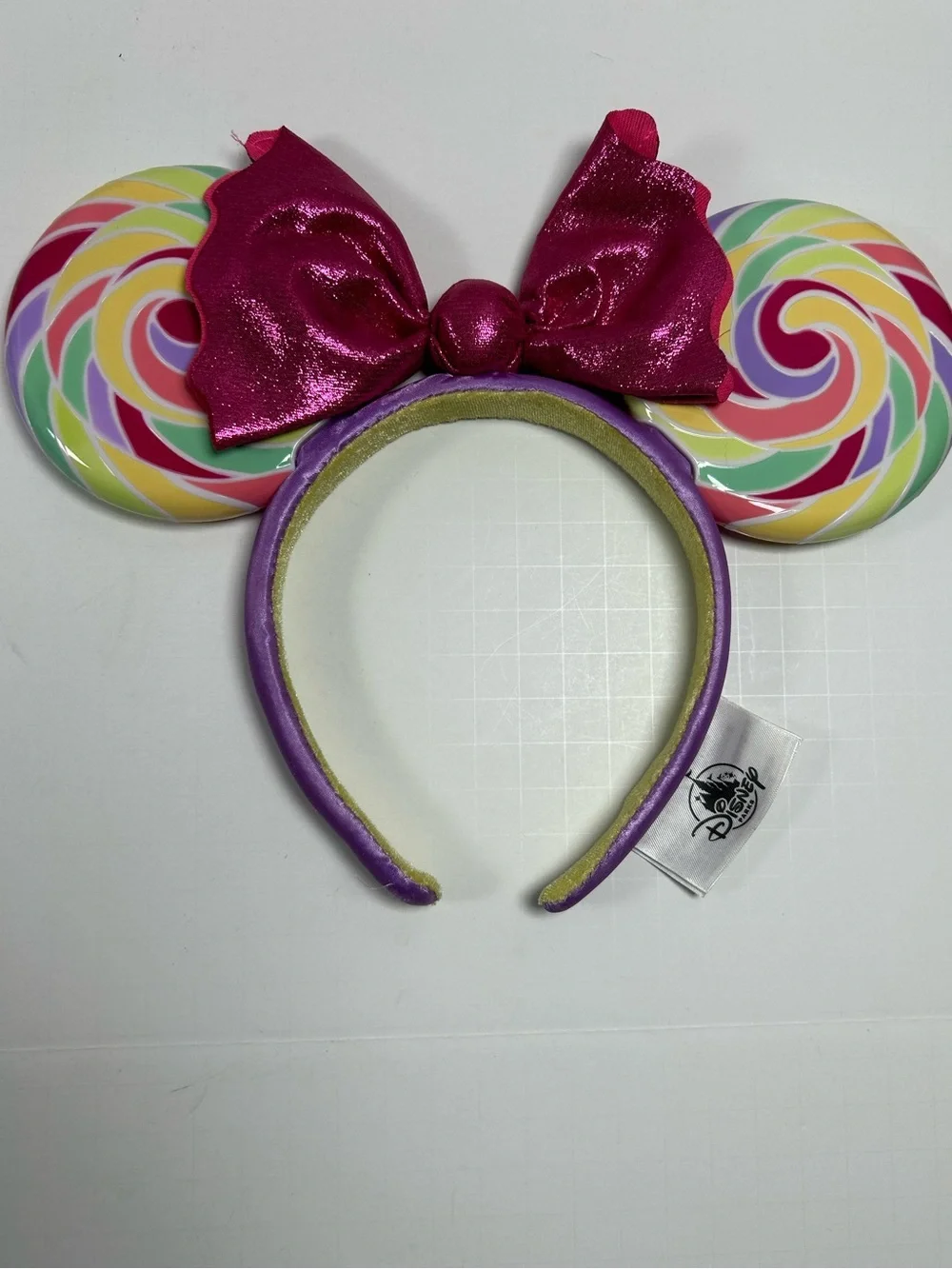 Disney Parks Minnie Ears Headband PinkBow Lollipop